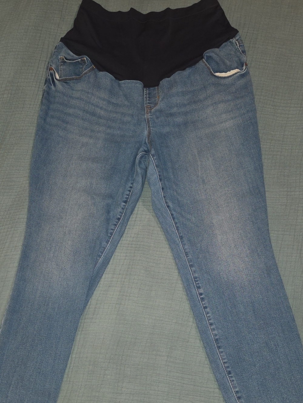 Old Navy Light Blue Maternity Jeans with Support Panel